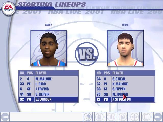 NBA Live 2001 screenshot 5 for Playstation 2